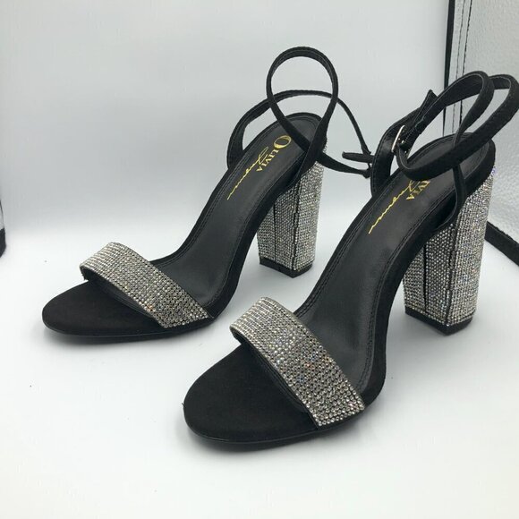 Olivia Ferguson Rhinestone High Heels Size 6.5 (Brand New) - Picture 1 of 8
